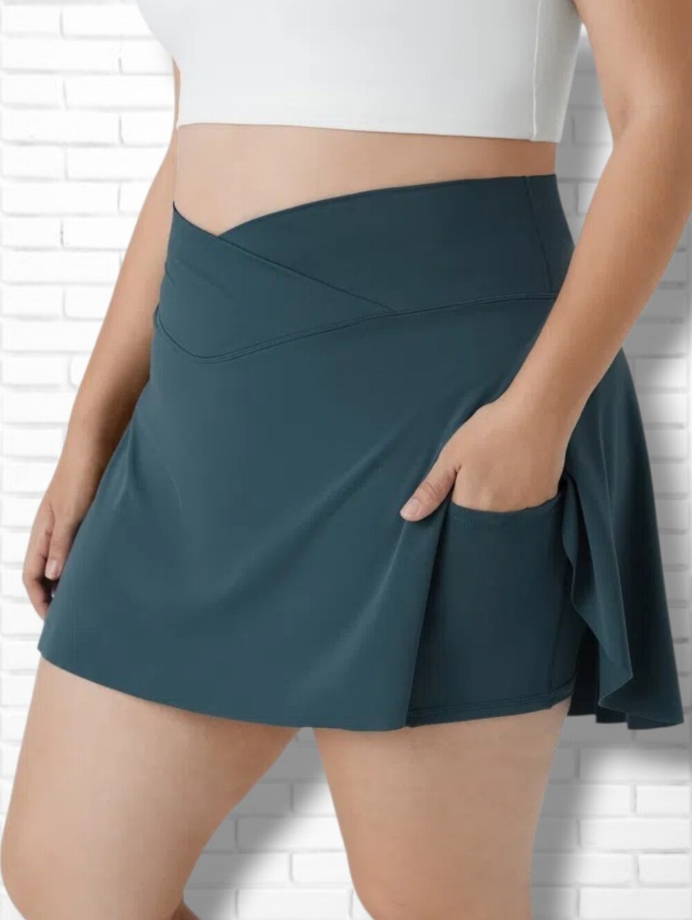 Halara Everyday SoftlyZero Airy Crossover 2-in-1 InstantCool Mini Tennis Skirt